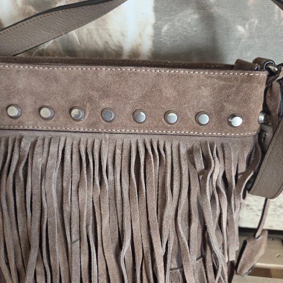 Michael Kors Fringe Suede Shoulder Bag - Picture 2 of 15